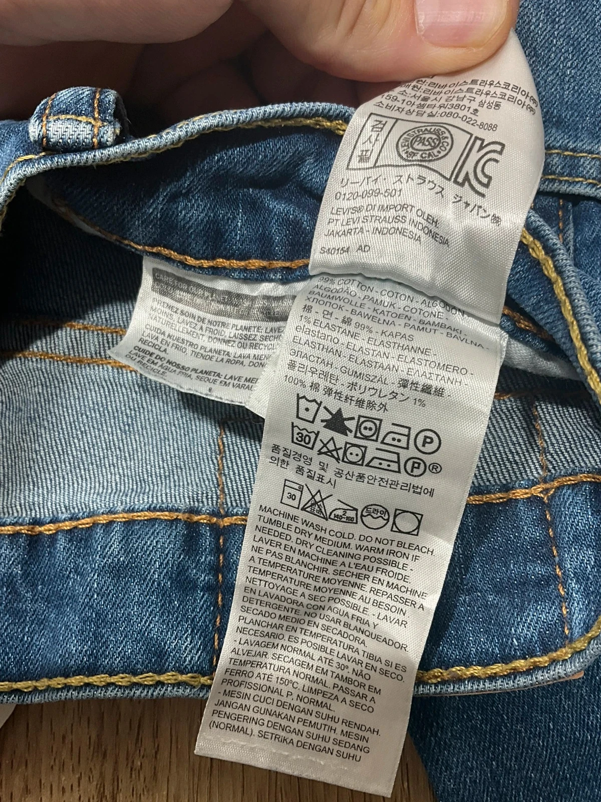 Jean Levi's 511 Slim W29 L30 Preppy 99% Coton Bleu Délavé  Lvh 228 – photo 10